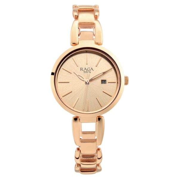 TITAN Raga Rose Gold Dial Watch 2642WM01