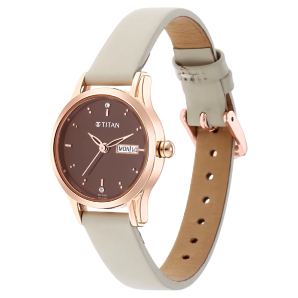 TITAN Lagan Brown women Watch 2656WL01 - Image 2