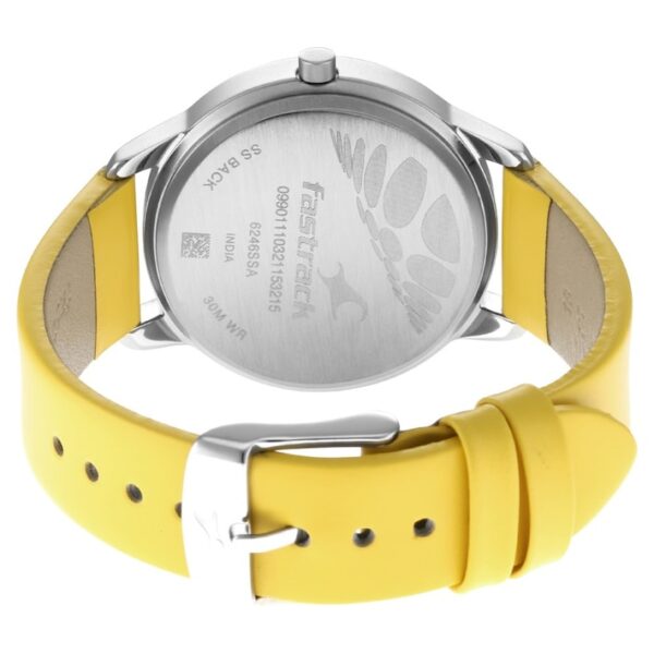 WEAR YOUR LOOK WITH GREY DIAL LEATHER WATCH 6246SL02 - Image 4