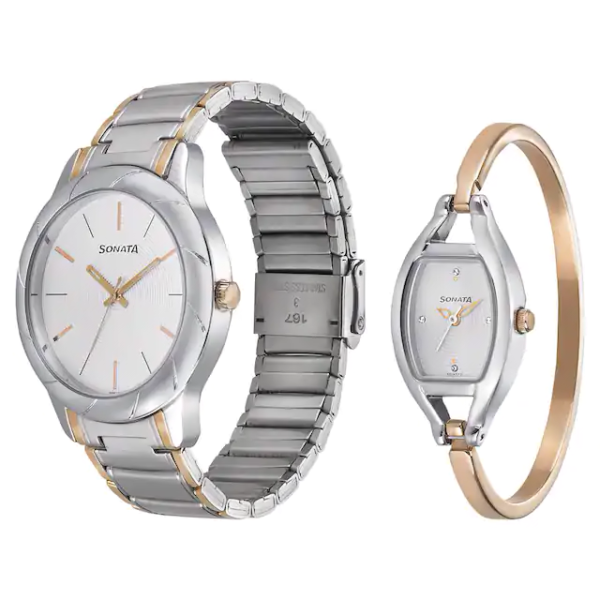 Sonata Couple Watches 71258114KM01 - Image 3