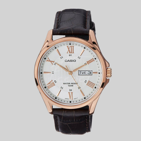 Casio MTP-1384L-7AV Rose Tone White Dial Watch