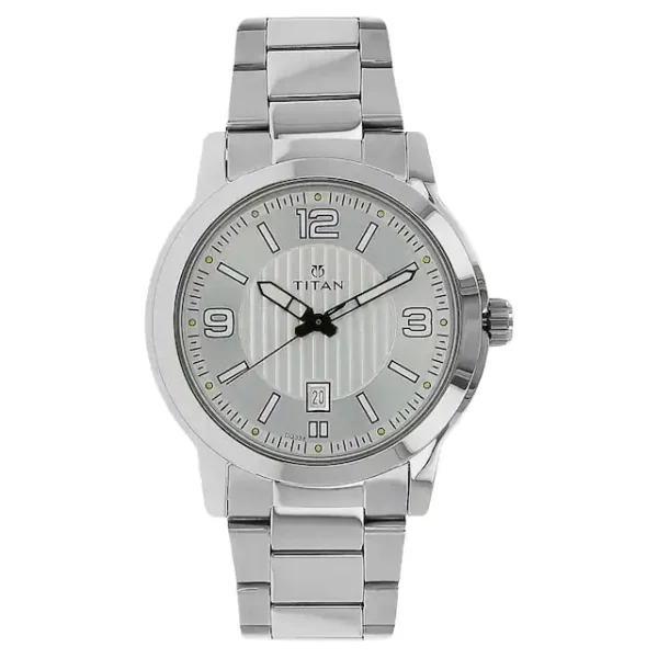 TITAN 1730SM01 Silver Dial Watch