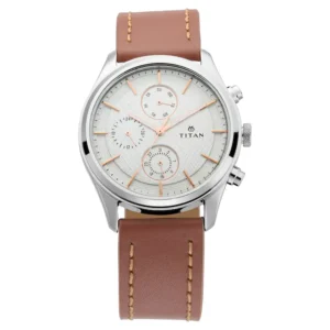 Titan Workwear Watch with Silver Dial 1805SL01
