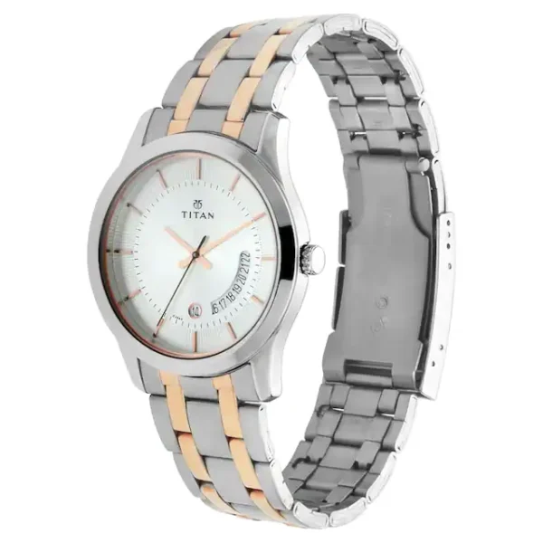 TITAN Silver Dial Stainless Steel Strap Watch 1823KM01 - Image 2