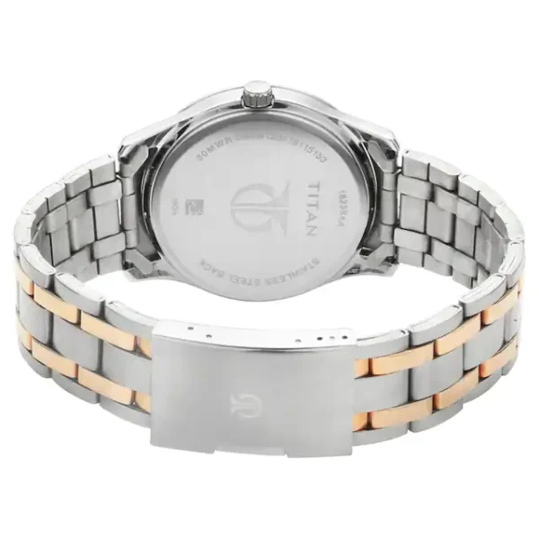 TITAN Silver Dial Stainless Steel Strap Watch 1823KM01 - Image 4