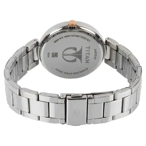 TITAN 2480KM01 Rose Gold Ladies Watch - Image 4