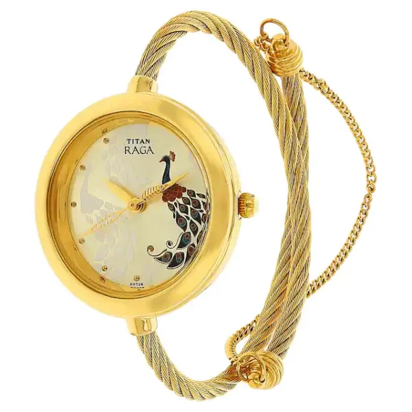 TITAN Raga Garden of Eden Stainless Steel Watch 2532YM01 - Image 2