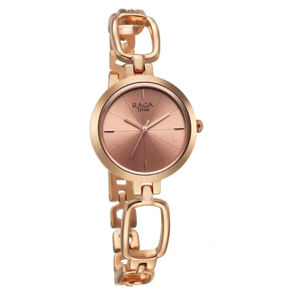 TITAN Raga Rose Gold Dial Watch for Women 2725WM01 - Image 2