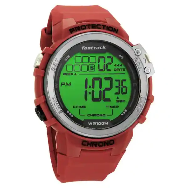 FASTRACK DIGITAL DIAL SILICONE STRAP WATCH 38068PP03 - Image 3