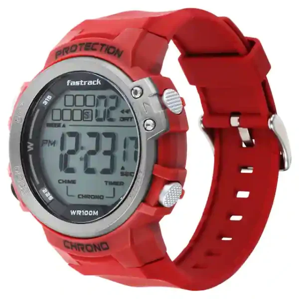 FASTRACK DIGITAL DIAL SILICONE STRAP WATCH 38068PP03 - Image 4