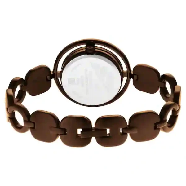 GLITCH BROWN DIAL BROWN BRASS STRAP WATCH 6237QM01 - Image 4