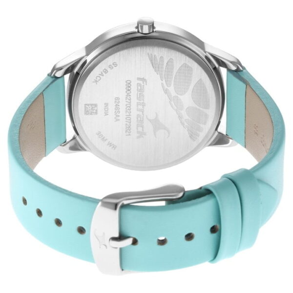 WEAR YOUR LOOK WITH GREY DIAL LEATHER WATCH 6246SL01 - Image 5