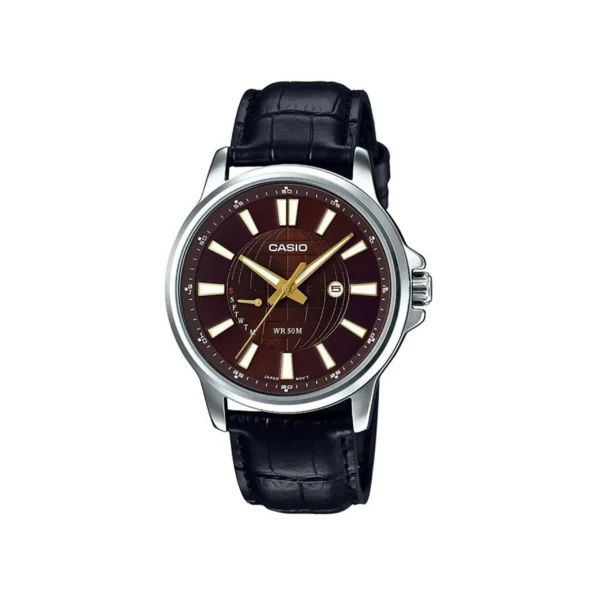 Casio MTP-E137L-5AVDF Leather Strap Watch